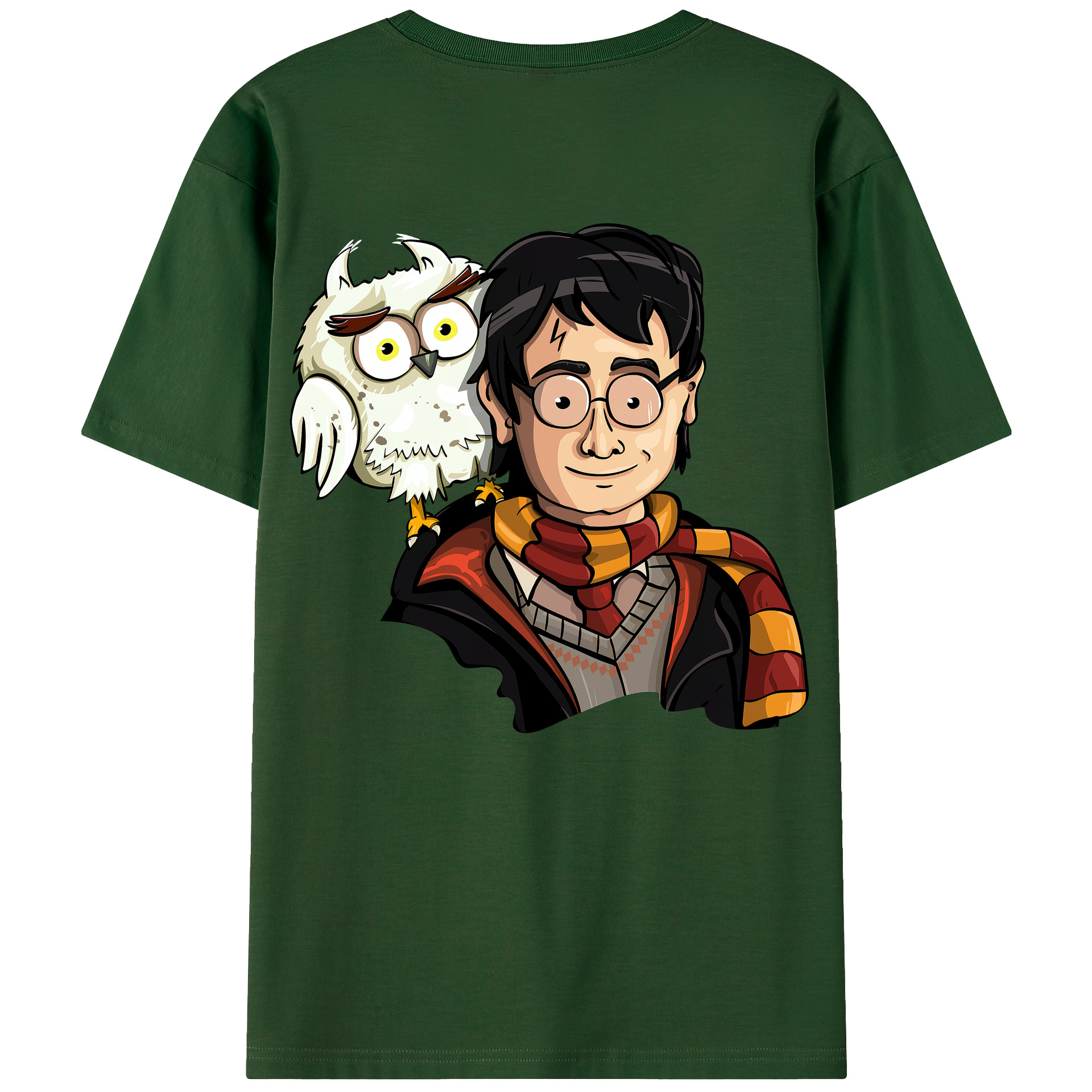 （画像用） Harry Potter ハリー・ポッターシリーズ 綿100％半袖Tシャツ（背面プリント）